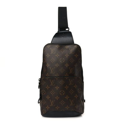 Louis Vuitton Monogram Macassar Avenue Sling Bag 1 of 9