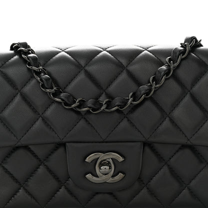 Chanel Lambskin Quilted Mini Rectangular Flap So Black 8 of 12