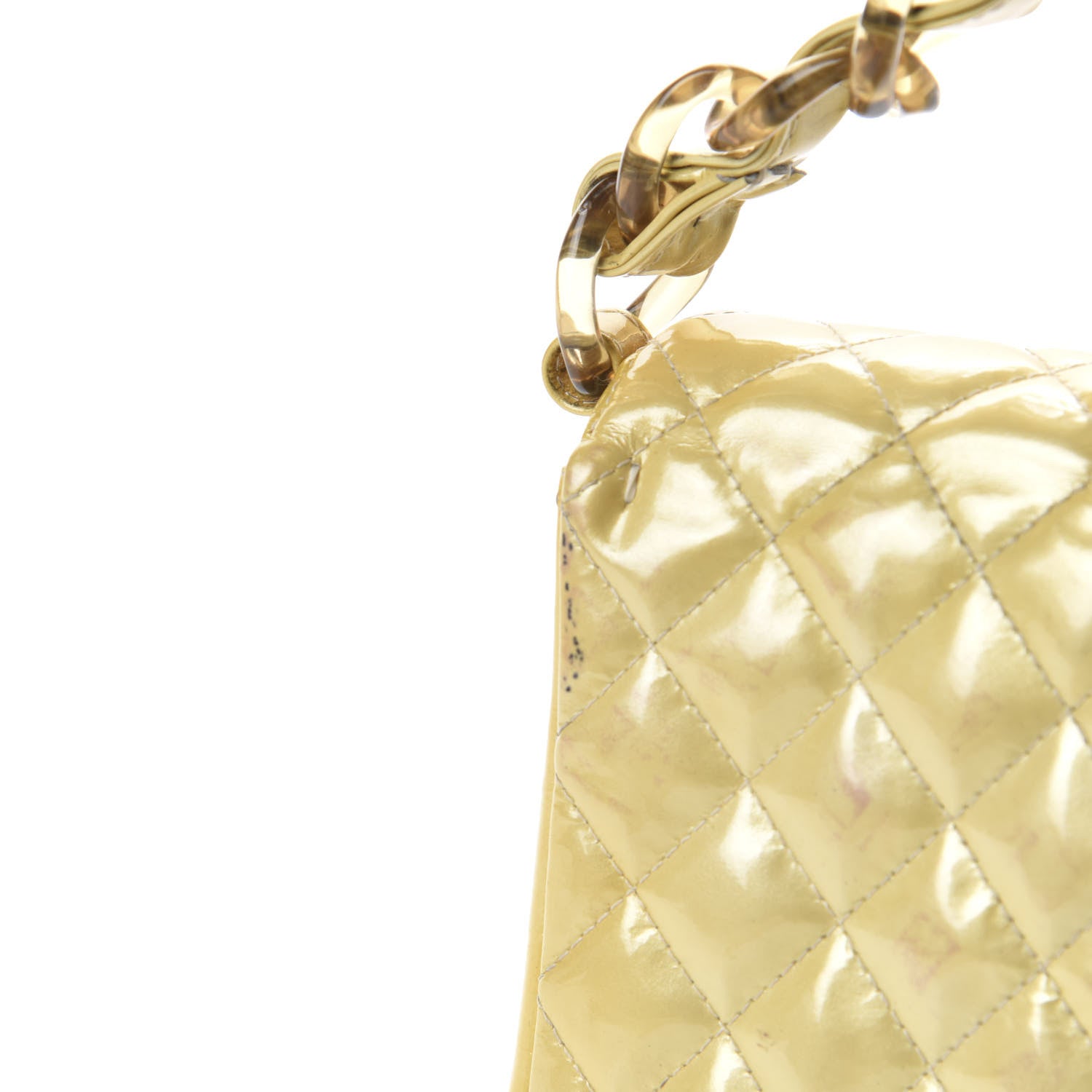 Chanel Patent Quilted Small Flap Beige 10 of 18