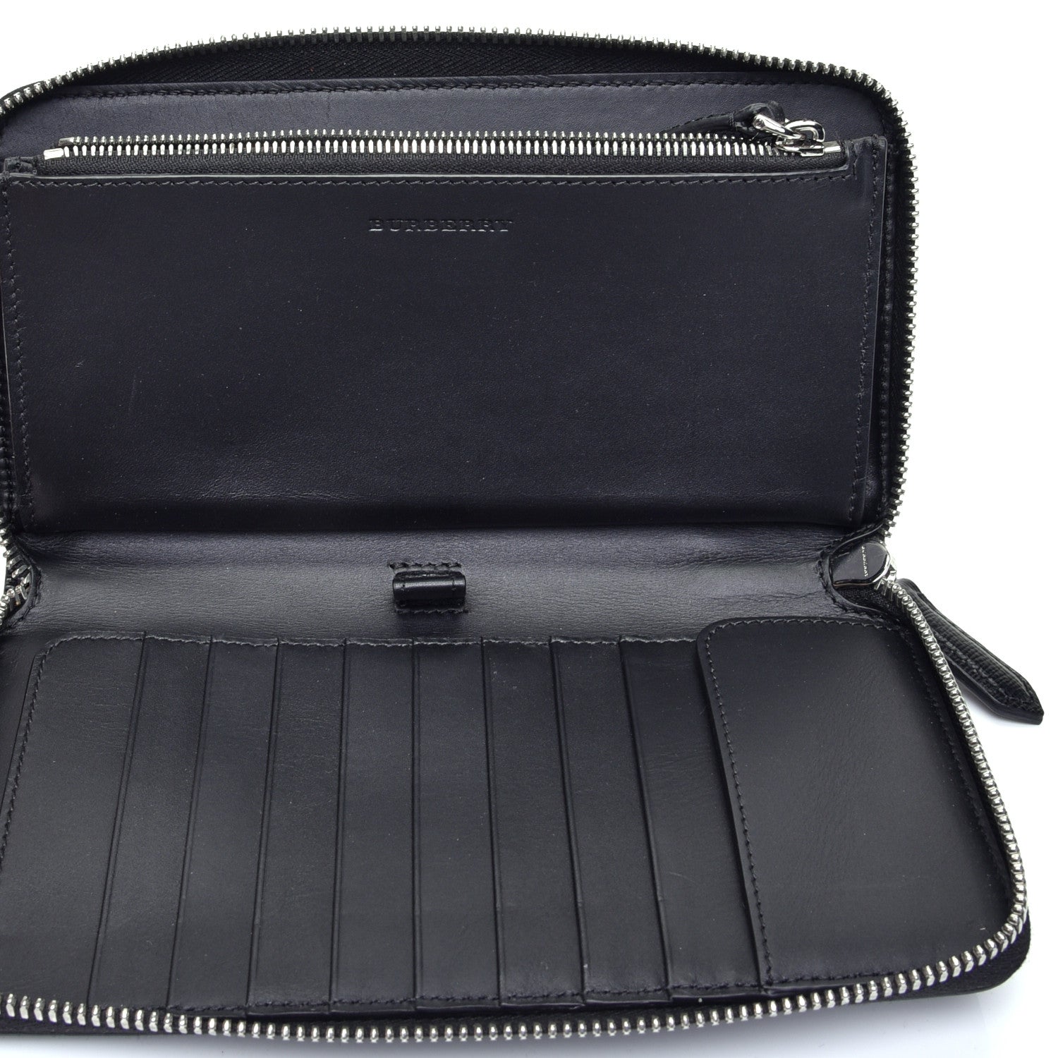 Burberry Coated Canvas Printed Organizer Wallet Black 5 of 7