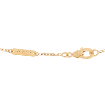 Van Cleef & Arpels 18K Yellow Gold Tiger Eye Vintage Alhambra Pendant Necklace 4 of 6