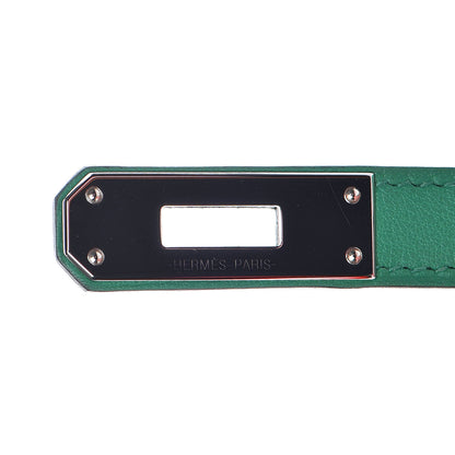 Hermes Swift Kelly Cut Clutch Pochette Vert Vertigo 7 of 10