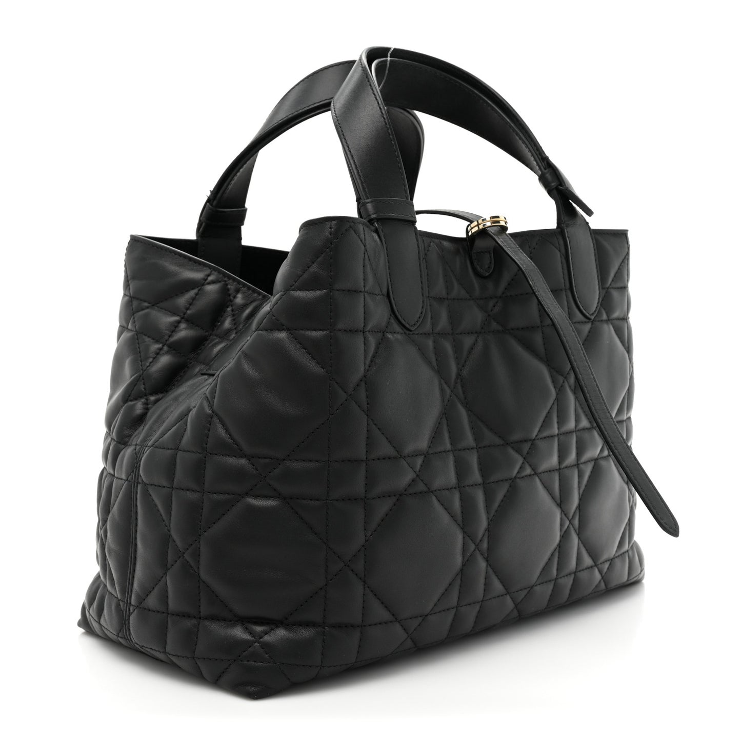 Calfskin Macrocannage Medium Toujours Black