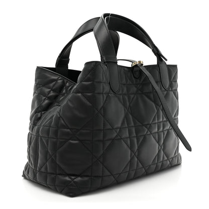 Christian Dior Calfskin Macrocannage Medium Toujours Black 4 of 17