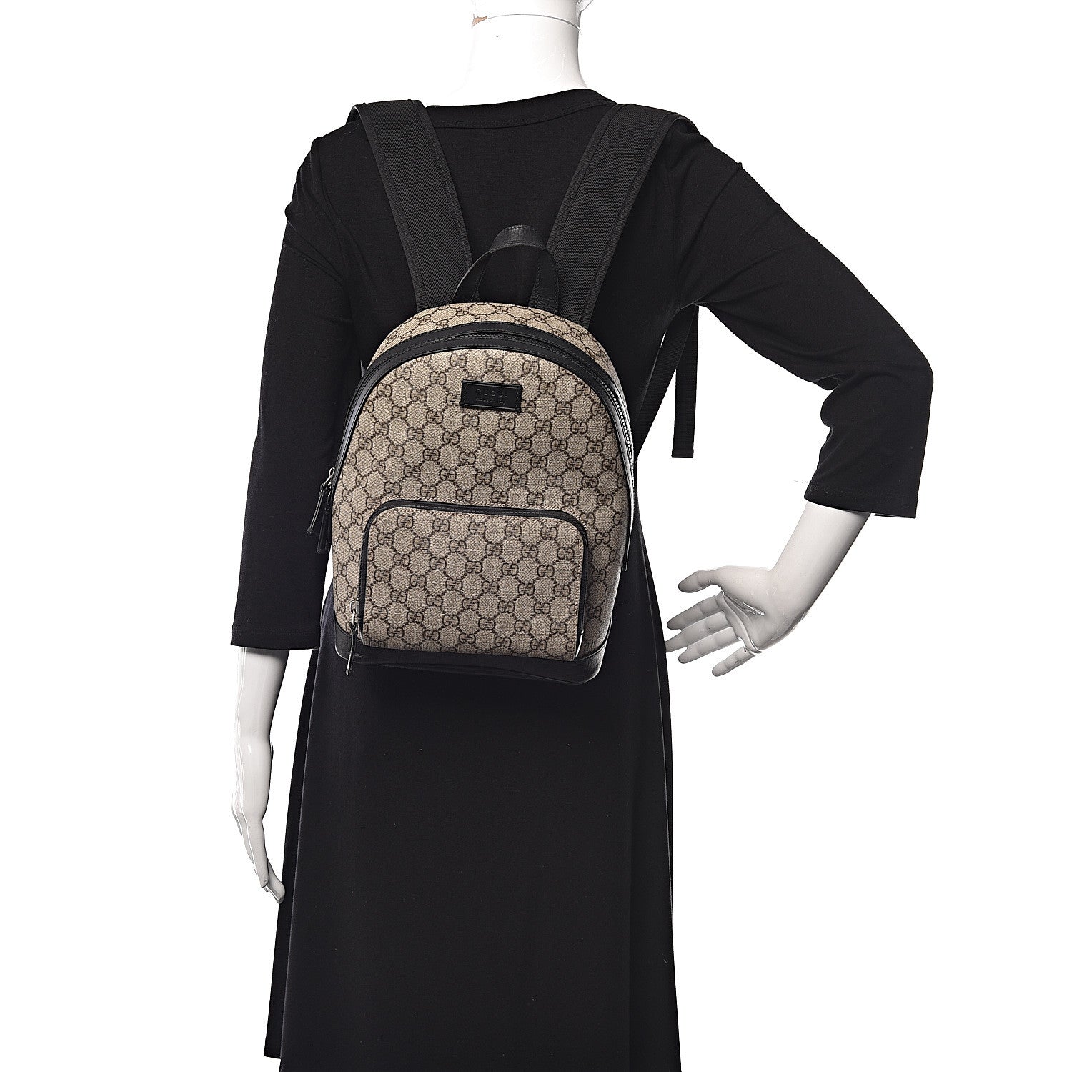 Gucci GG Supreme Monogram Small Eden Day Backpack Black 2 of 20