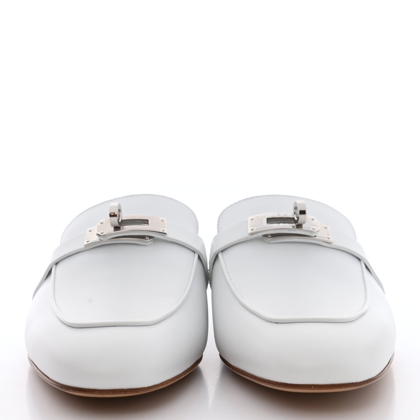 Calfskin Oz Mules 40 White