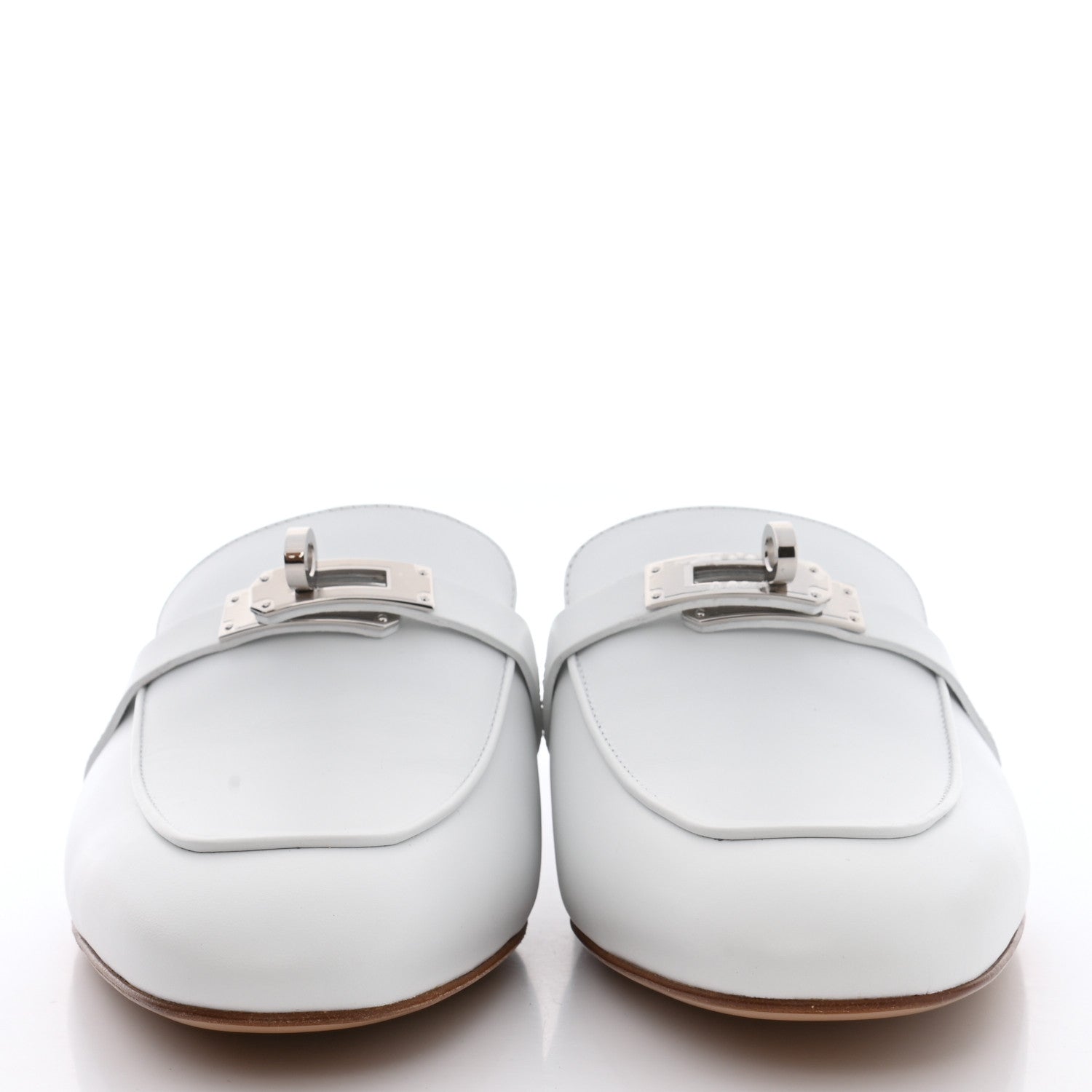 Hermes Calfskin Oz Mules 40 White 2 of 9