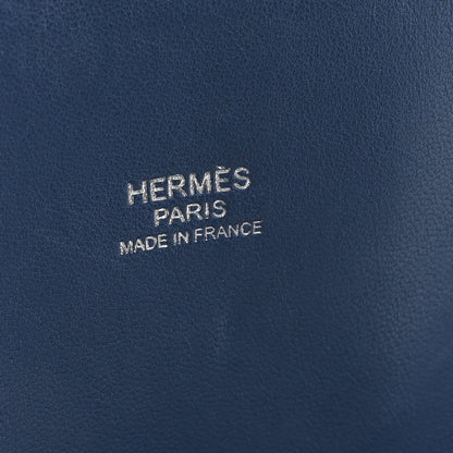 Hermes Taurillon Clemence Bolide 31 Bleu Agate 6 of 11