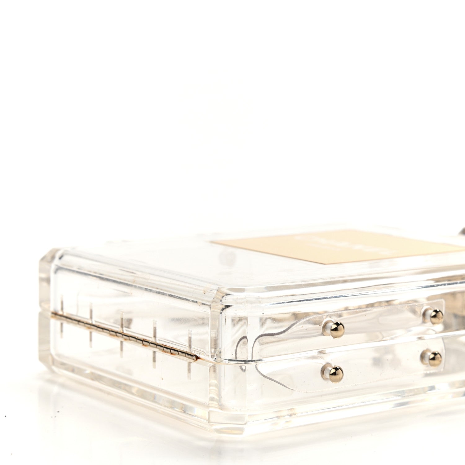 Chanel Transluscent Plexiglass Perfume Bottle Clutch 9 of 10