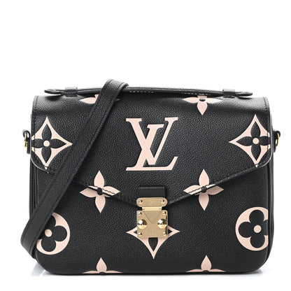Louis Vuitton Empreinte Monogram Giant Pochette Metis Black Beige 1 of 11