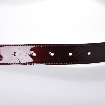 Louis Vuitton Vernis LV Frame Belt 95 38 Amarante 10 of 11