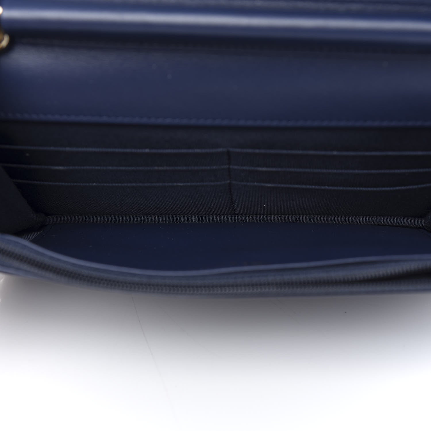 Chanel Caviar Quilted Boy Wallet On Chain WOC Navy 5 of 15