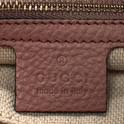 Gucci Pebbled Calfskin Medium Soho Chain Shoulder Bag Dark Cipria 5 of 9