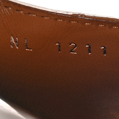 Louis Vuitton Calfskin Lock It Flat Mule 37 Cognac 6 of 9