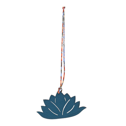 Hermes Togo Petit H Lotus Flower Bag Charm 1 of 4