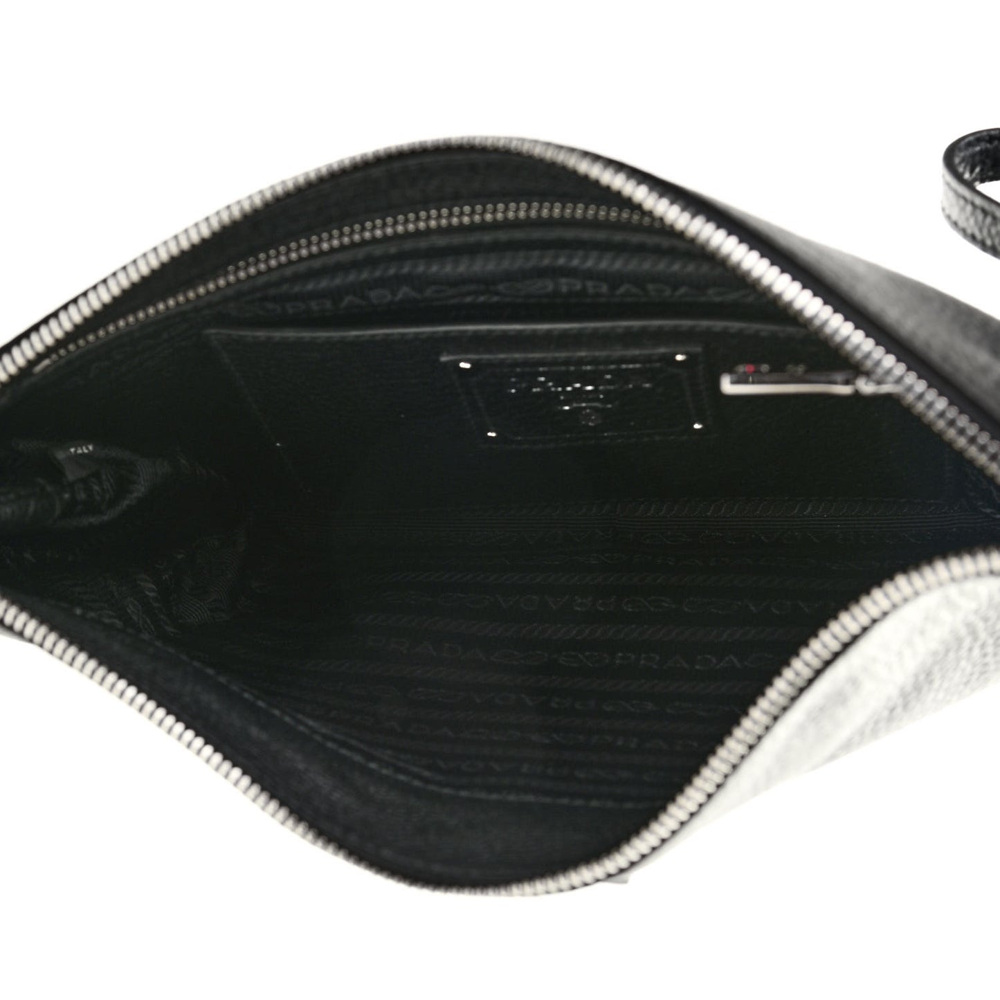 Vitello Daino Clutch Black