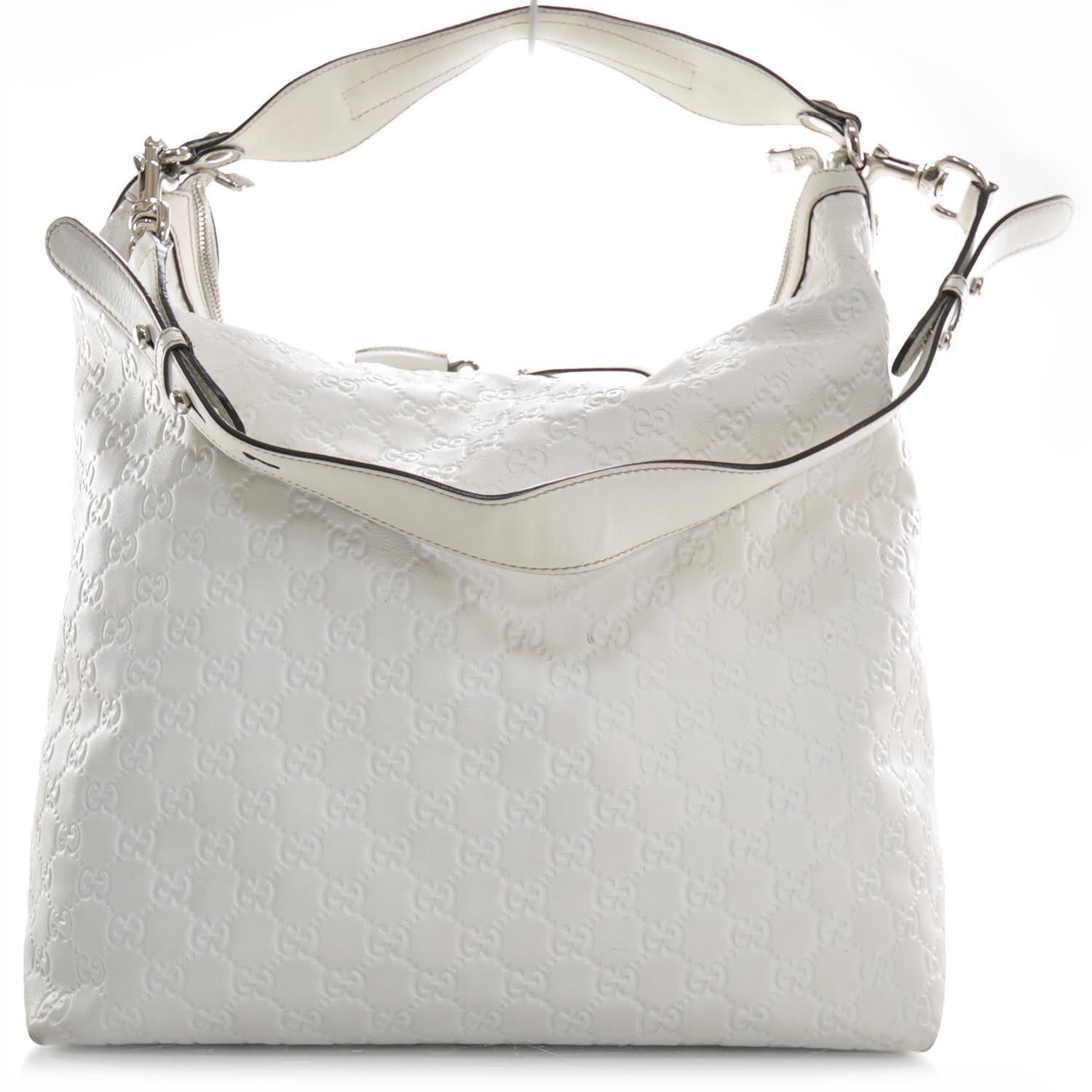 Gucci Guccissima Icon Bit Hobo White 1 of 1