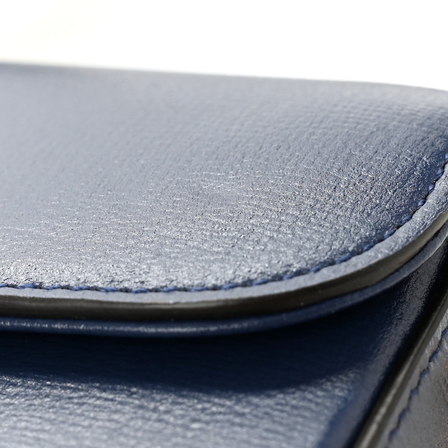 Azalea Calfskin Web Mini Horsebit 1955 Shoulder Bag Navy