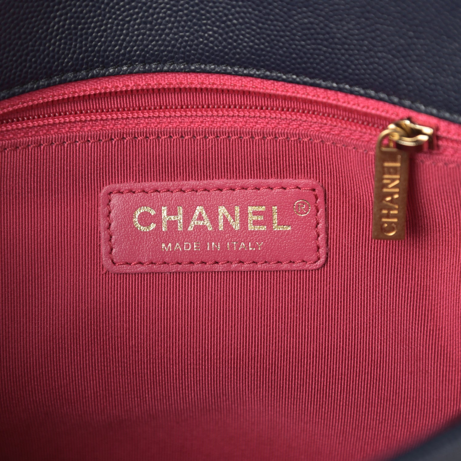 Chanel Caviar Quilted Medium Fashion Therapy Flap Navy Blue 6 of 10