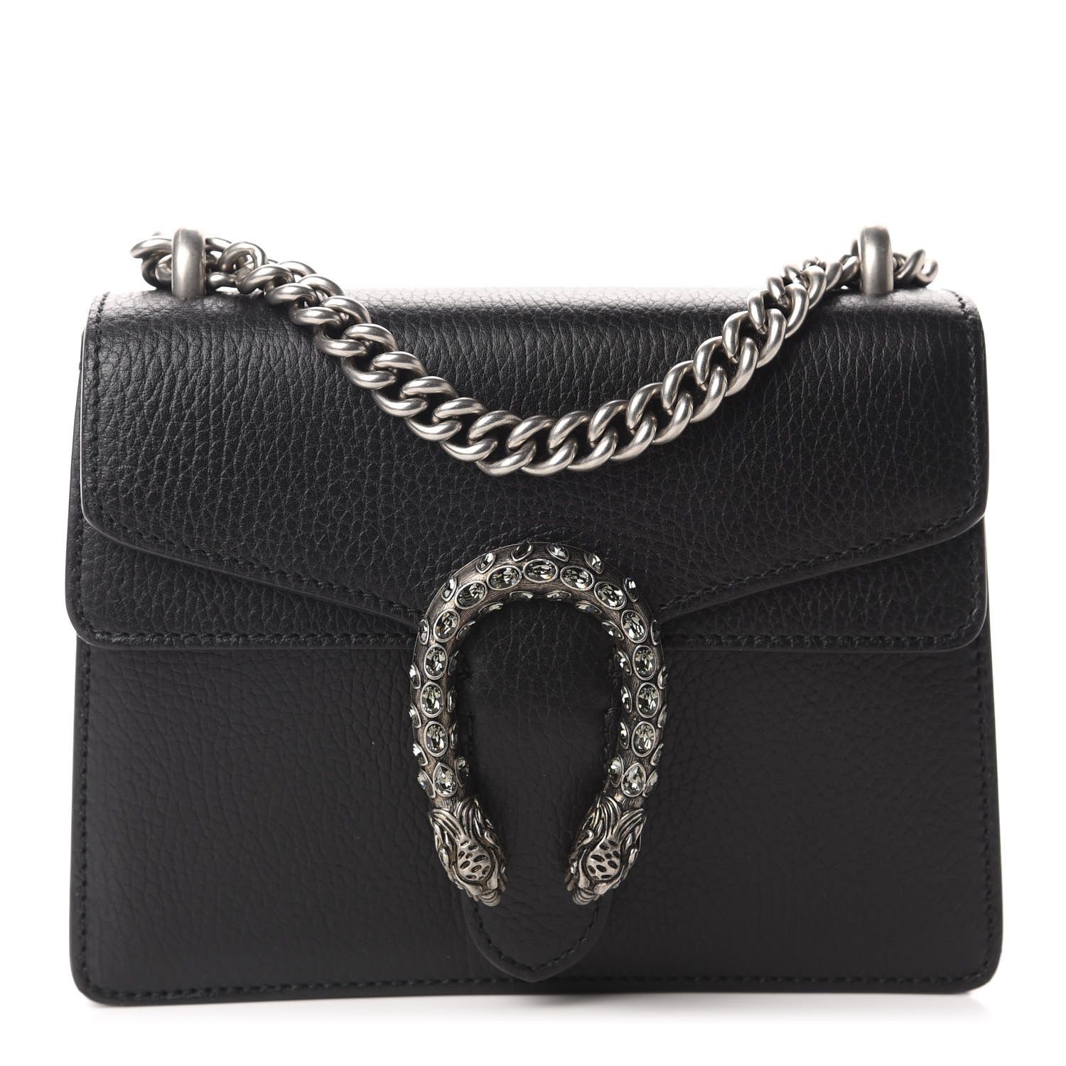 Gucci Calfskin Mini Dionysus Shoulder Bag Black 1 of 10