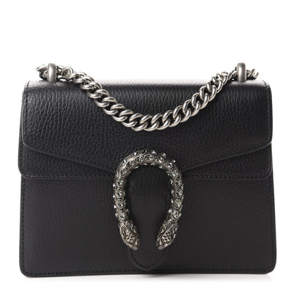Gucci Calfskin Mini Dionysus Shoulder Bag Black 1 of 10