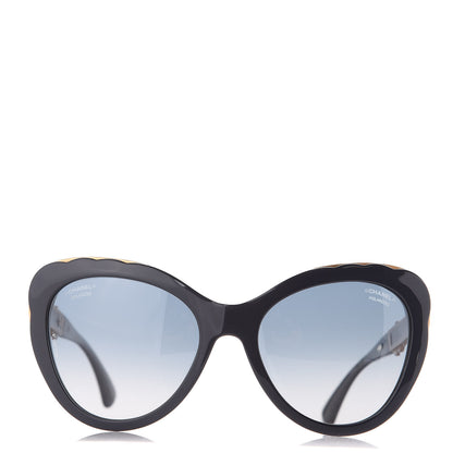 Chanel Polarized Bijou Cat Eye Sunglasses 5354 Navy 3 of 9