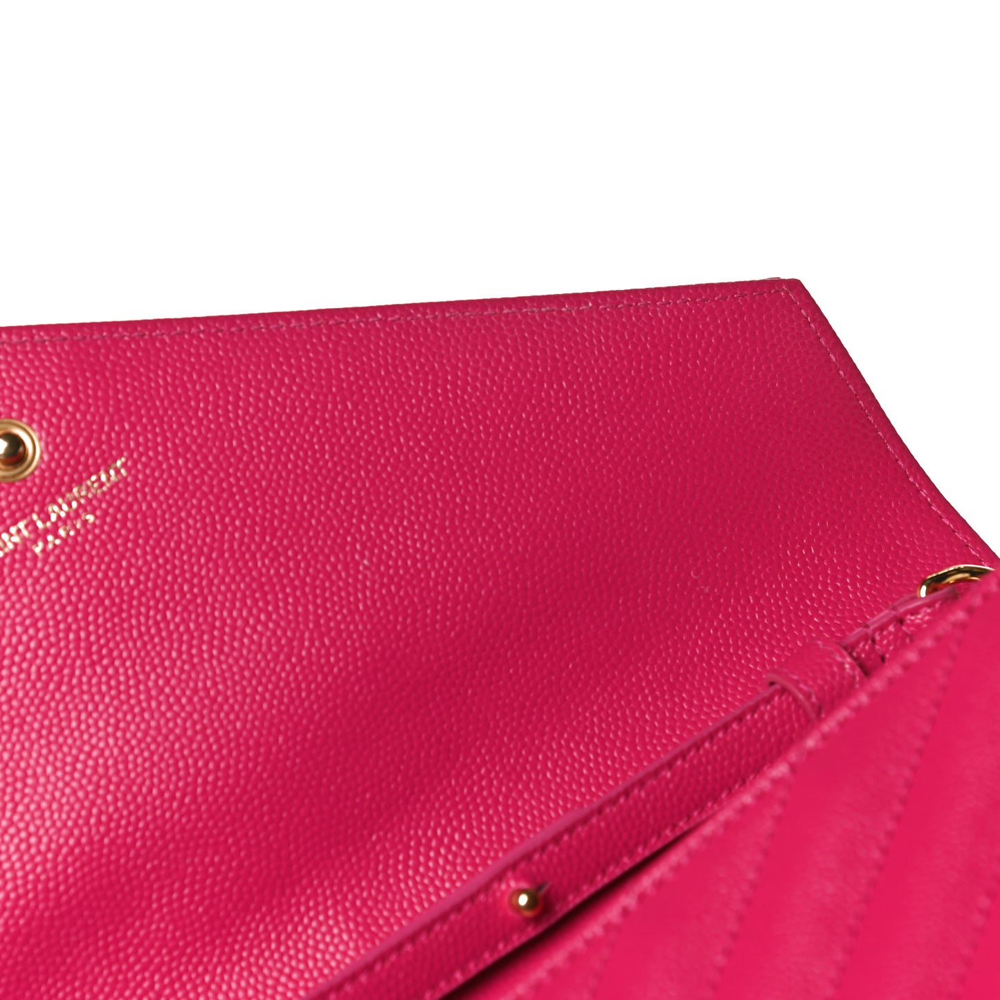 Grain De Poudre Matelasse Chevron Monogram Chain Wallet Bubblegum