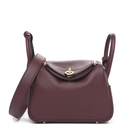 Hermes Swift Mini Lindy 20 Bordeaux 1 of 8