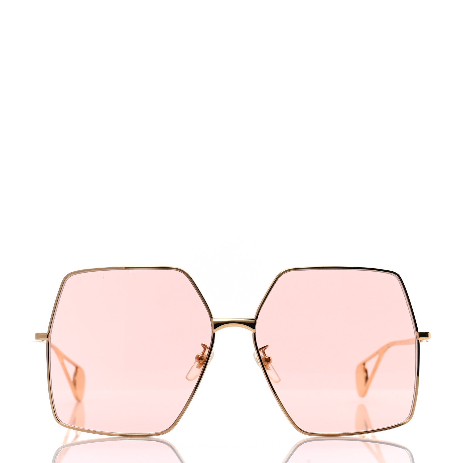 Gucci Square Frame GG0536S Sunglasses Gold 2 of 11
