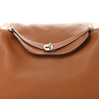 Hermes Taurillon Clemence Lindy 34 Gold 8 of 15
