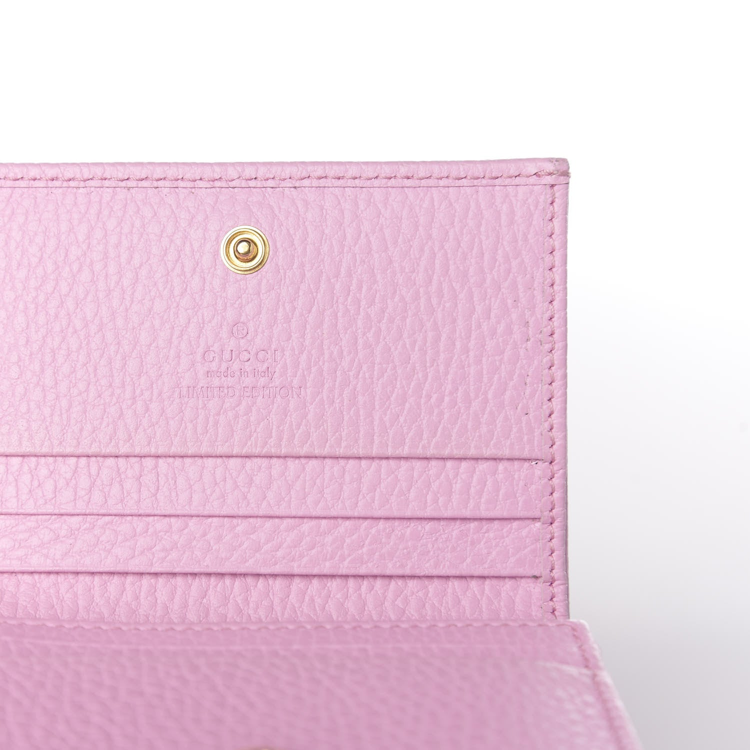 Gucci Dollar Calfskin Bosco Card Case Wallet Malva 5 of 7
