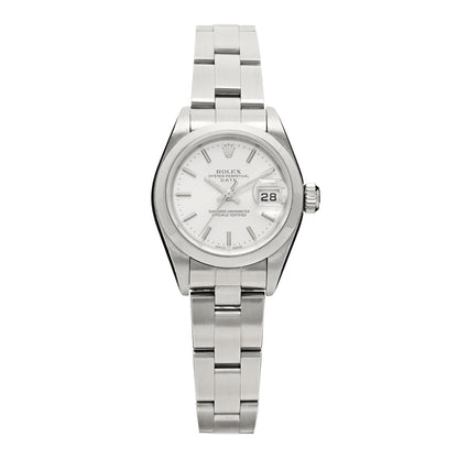 Rolex Stainless Steel 26mm Oyster Perpetual Date Watch Silver 79160 1 of 5