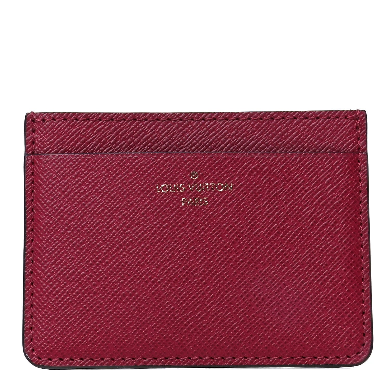 Louis Vuitton Calfskin Jeanne Wallet Card Holder Insert Fuchsia 1 of 8