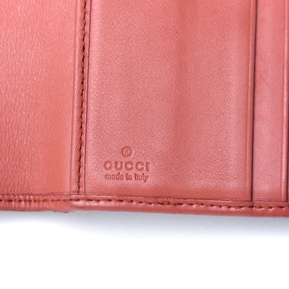 Gucci Guccissima Trifold Wallet Black Pink 8 of 12