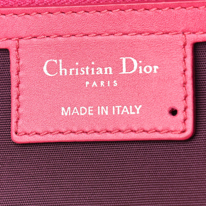 Christian Dior Coated Canvas Cannage Medium Panarea Tote Raspberry Multicolor 6 of 9