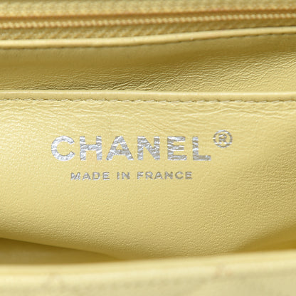 Chanel Caviar Quilted Mini Rectangular Flap Light Yellow 6 of 18