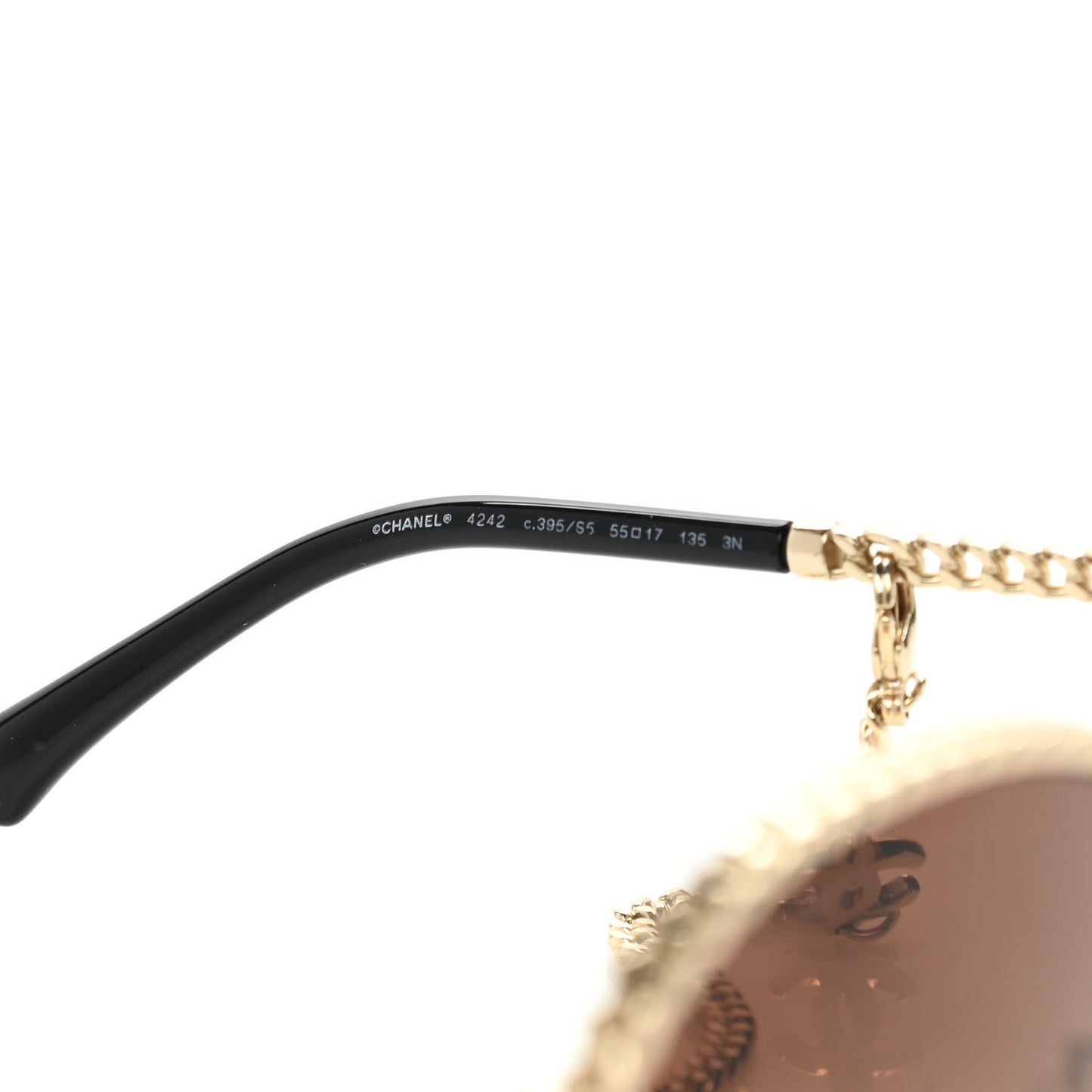 Chain Pantos Sunglasses 4242 Gold Brown