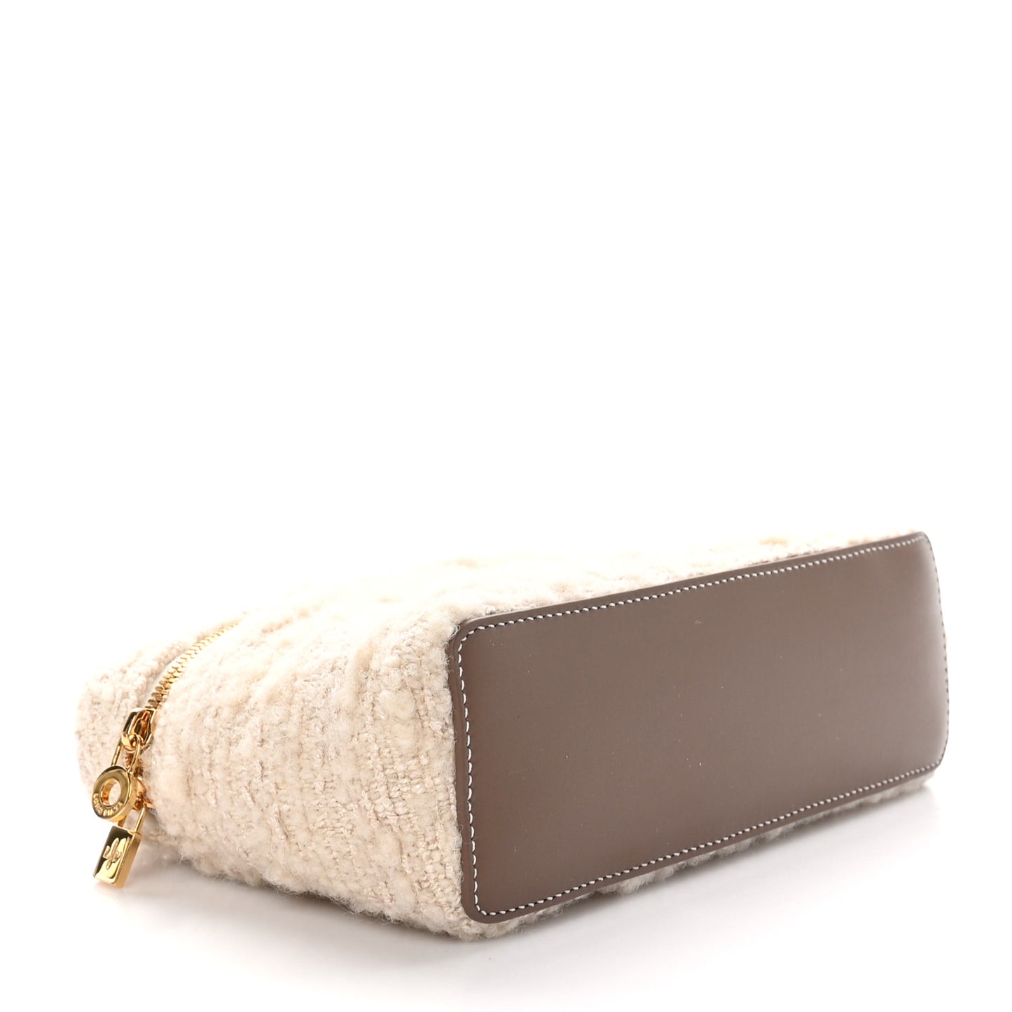 Boucle Wool L19 Extra Pocket Pouch White Fossil