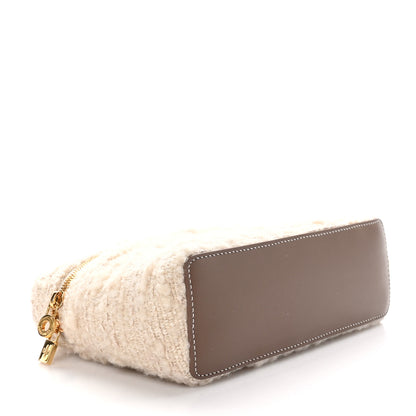 Loro Piana Boucle Wool L19 Extra Pocket Pouch White Fossil 4 of 8