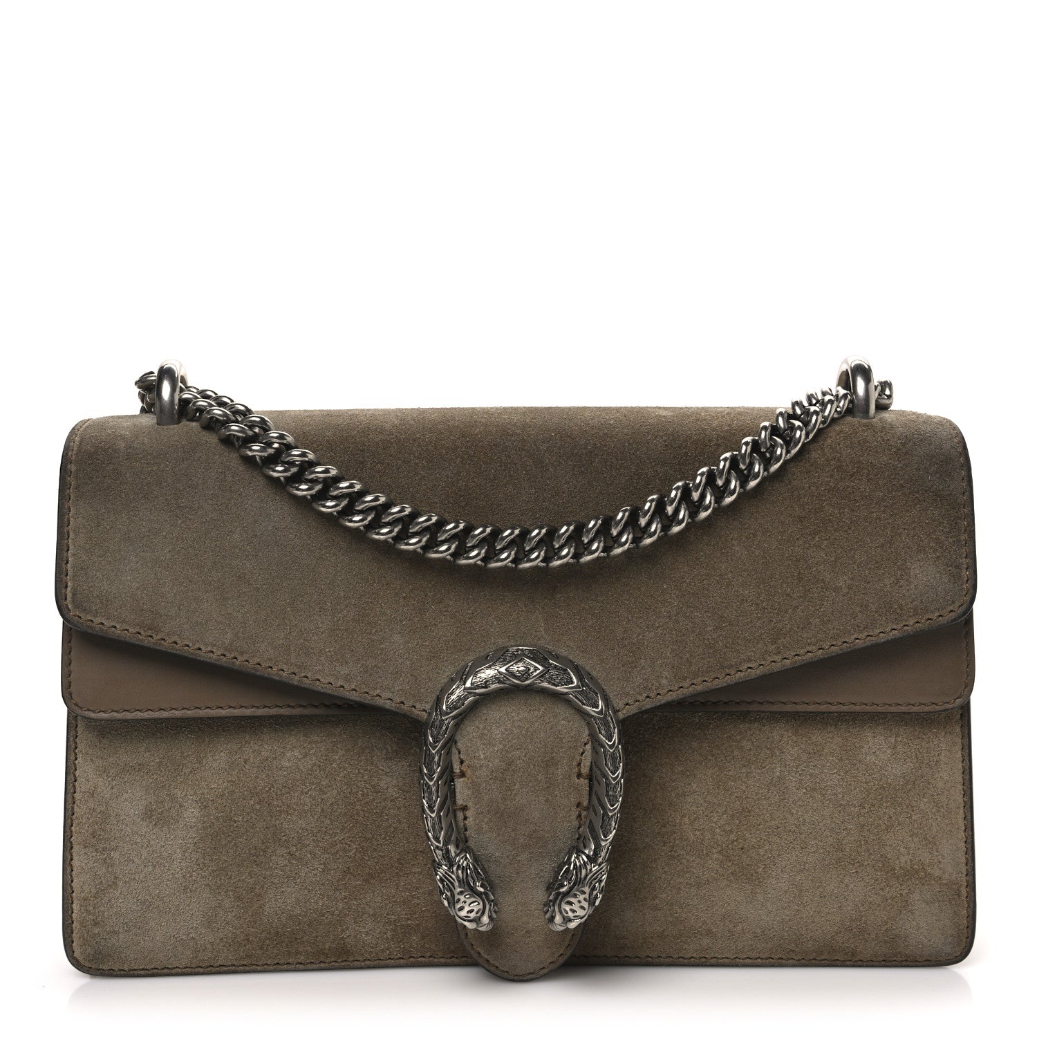 Gucci Suede Small Dionysus Shoulder Bag Taupe 1 of 12