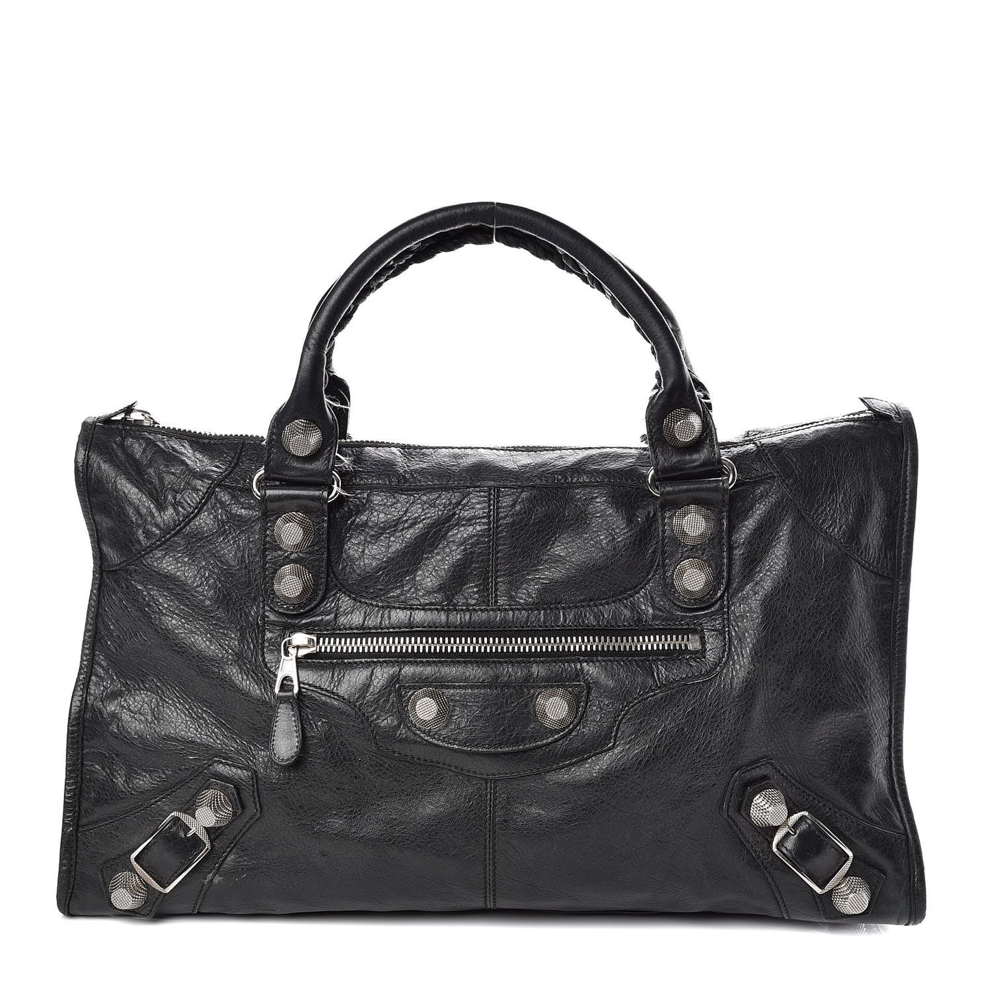 Agneau Giant 21 Silver Hardware Work Black