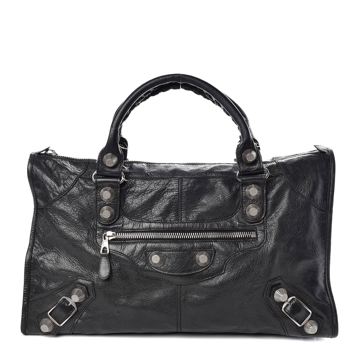 Balenciaga Agneau Giant 21 Silver Hardware Work Black 1 of 16