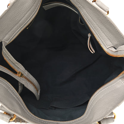 Balenciaga Chevre Gold Metallic Edge Hardware City Gris Clair Gris Perle 5 of 10