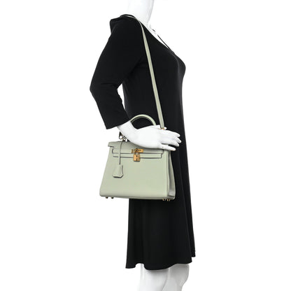 Hermes Togo Kelly Retourne 25 Gris Neve 2 of 11