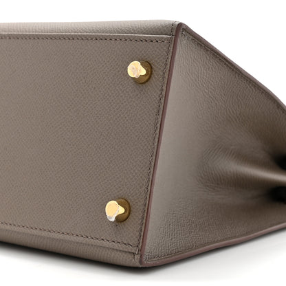 Hermes Epsom Kelly Sellier 28 Etain 9 of 11