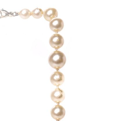 Chanel Pearl Crystal Long CC Necklace Gold 11 of 13
