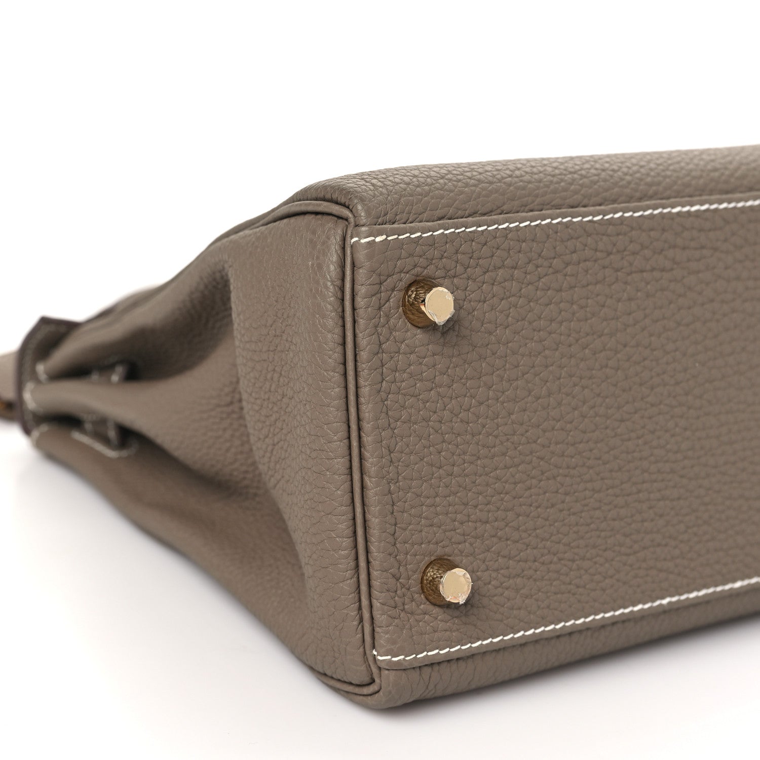 Hermes Taurillon Clemence Kelly Retourne 28 Etoupe 9 of 11
