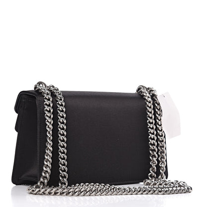 Gucci Satin Silk Crystal Small Dionysus Shoulder Bag Black Black Diamond 3 of 11
