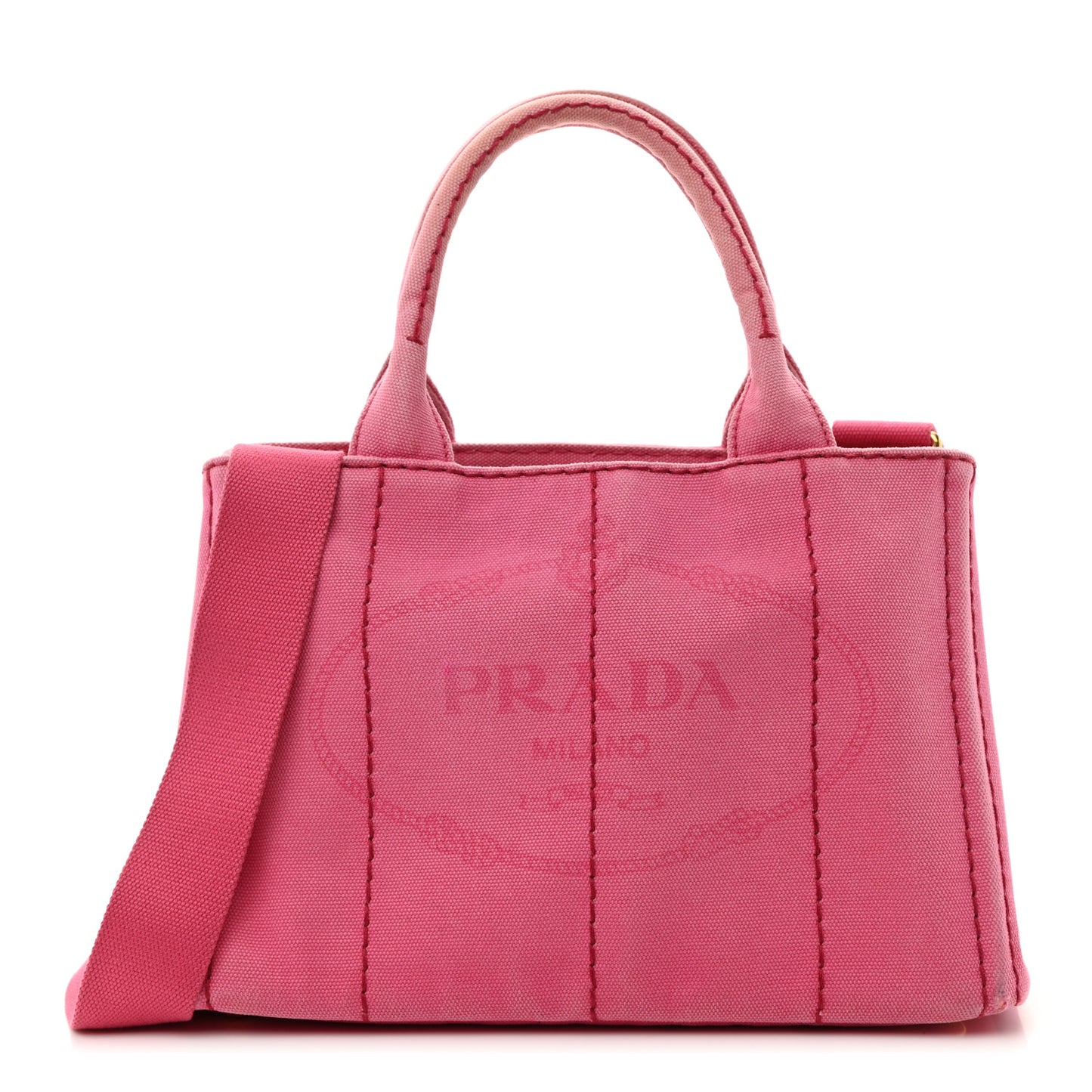 Canapa Small Logo Tote Fuxia