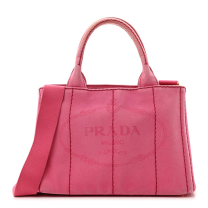 Prada Canapa Small Logo Tote Fuxia 1 of 13